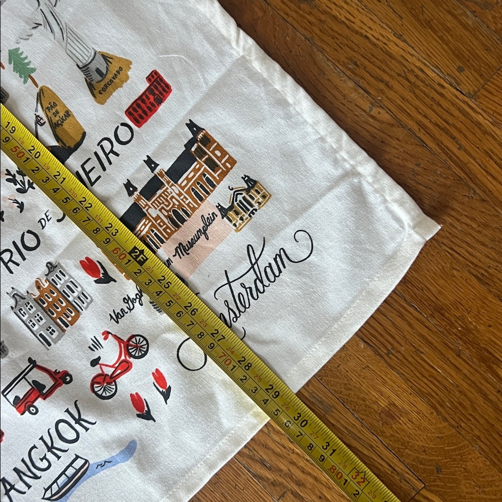 NEW Rifle Paper Co. Bon Voyage Tea Towel RARE - Picture 6 of 17